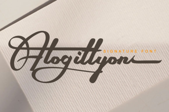 Alogittyon Font: Elegant Script for Web Design