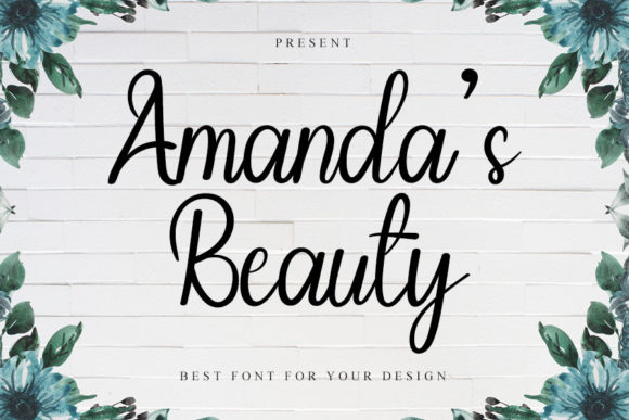 Amanda's Beauty Font: Elegant Script for Digital Marketing