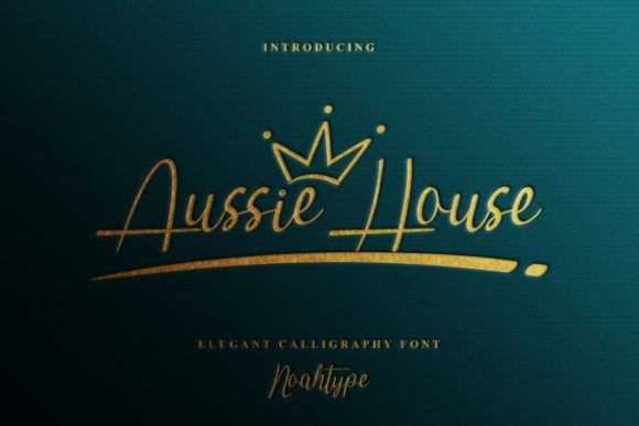 Aussie House Font: Elegant Script for Web Design
