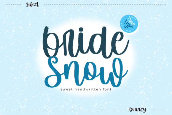 Bride Snow: A Bouncy Script Font