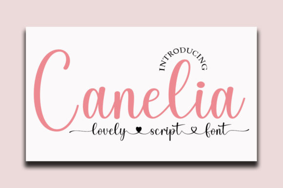 Canelia: A Stylish Script Font for Digital Marketing