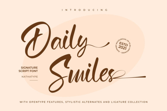 Daily Smiles Font for Web Design