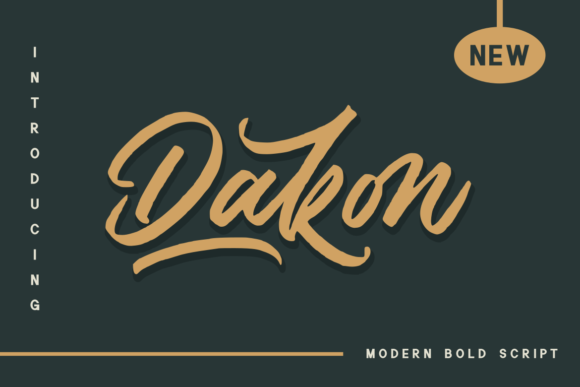 Dakon: Elegant Script Font for Crafters