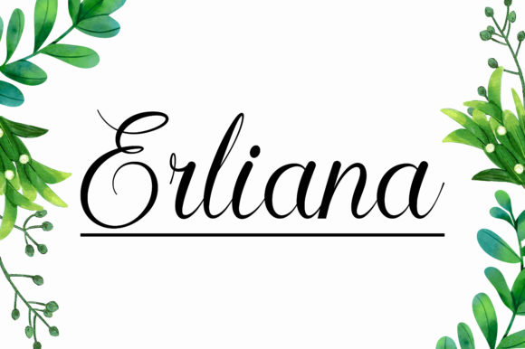Erliana: A Playful Script Font