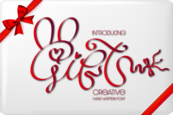 Gift Font: A Handwritten Touch for Web Design