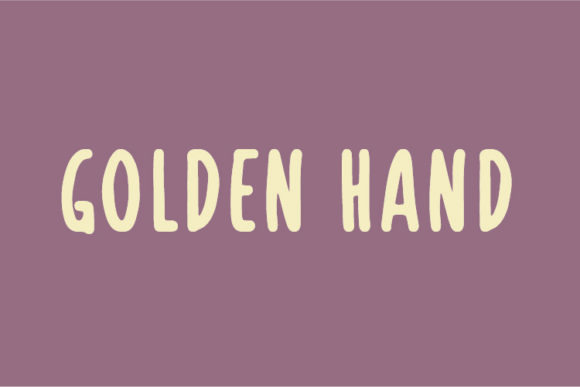 Golden Hand: A Handwritten Font for Creative Projects