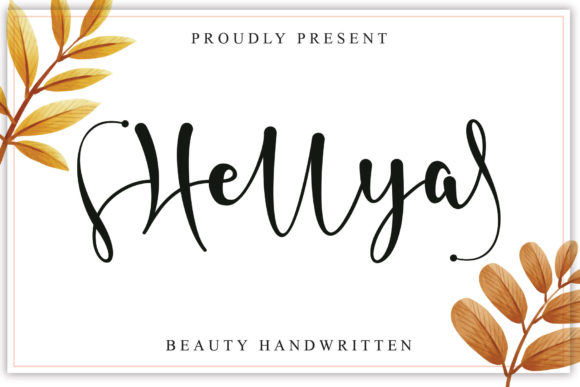 Hellya: Elegant Script Font for Crafters