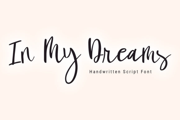 In My Dreams Font: Elegant Script for Business