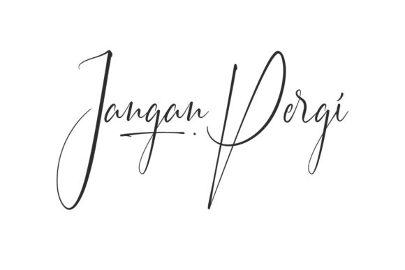 Jangan Pergi Font for Editorial Design