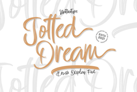 Jotted Dream: A Handwritten Font for Creative Projects