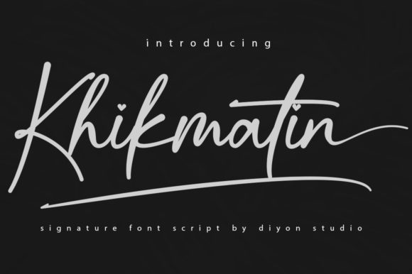 Khikmatin: A Stylish Font for Business Growth