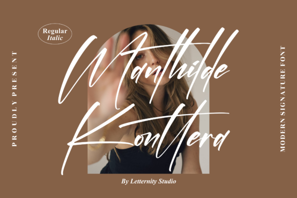 Manthilde Konttera Font: Elegant Script for Craft Projects