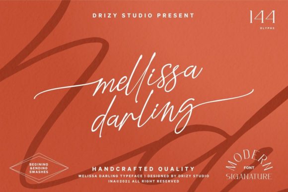 Mellissa Darling Font for Elegant Web Design