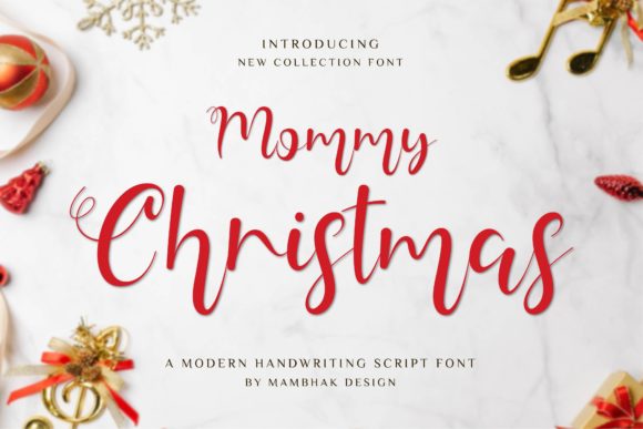Mommy Christmas Font for Creative Campaigns