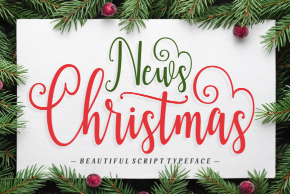 News Christmas Font Review