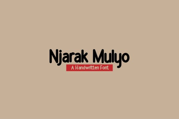 Njarak Mulyo: A Handwritten Font for Editorial Design