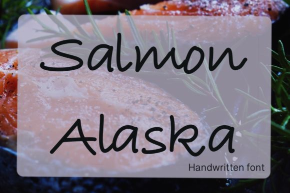Salmon Alaska Font: A Handwritten Touch for Digital Marketing
