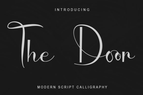 The Door: A Script Font for Creative Expression
