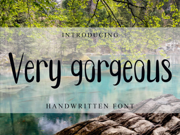 Very Gorgeous Font for Creative Marketing