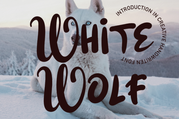 White Wolf Font: Elegant Script for Makers